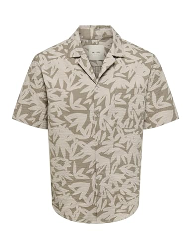 ONLY & SONS Onseye Resort Camicia Uomo Nero Cotone