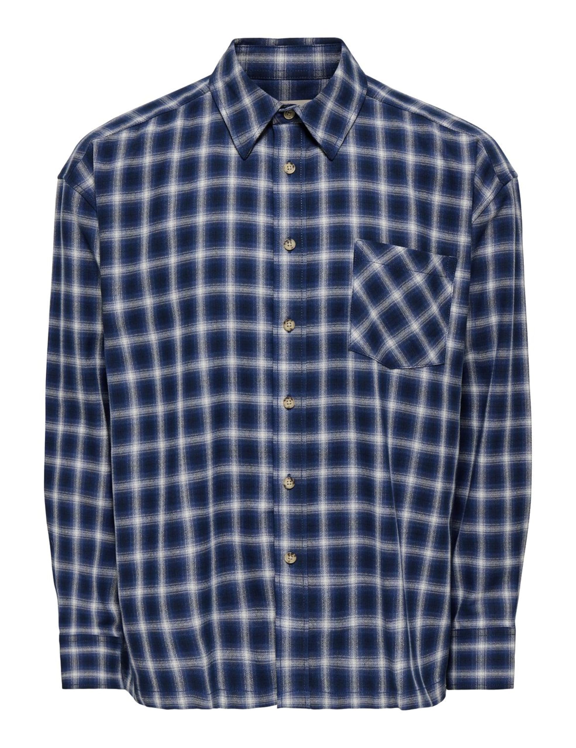 ONLY & SONS Onselliot Camicia Grey Pinstripe S