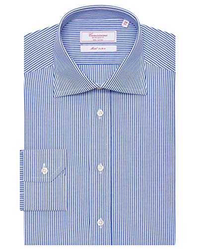 Camicissima Fancy Camicia Blu a Righe Slim Fit Manica Lunga