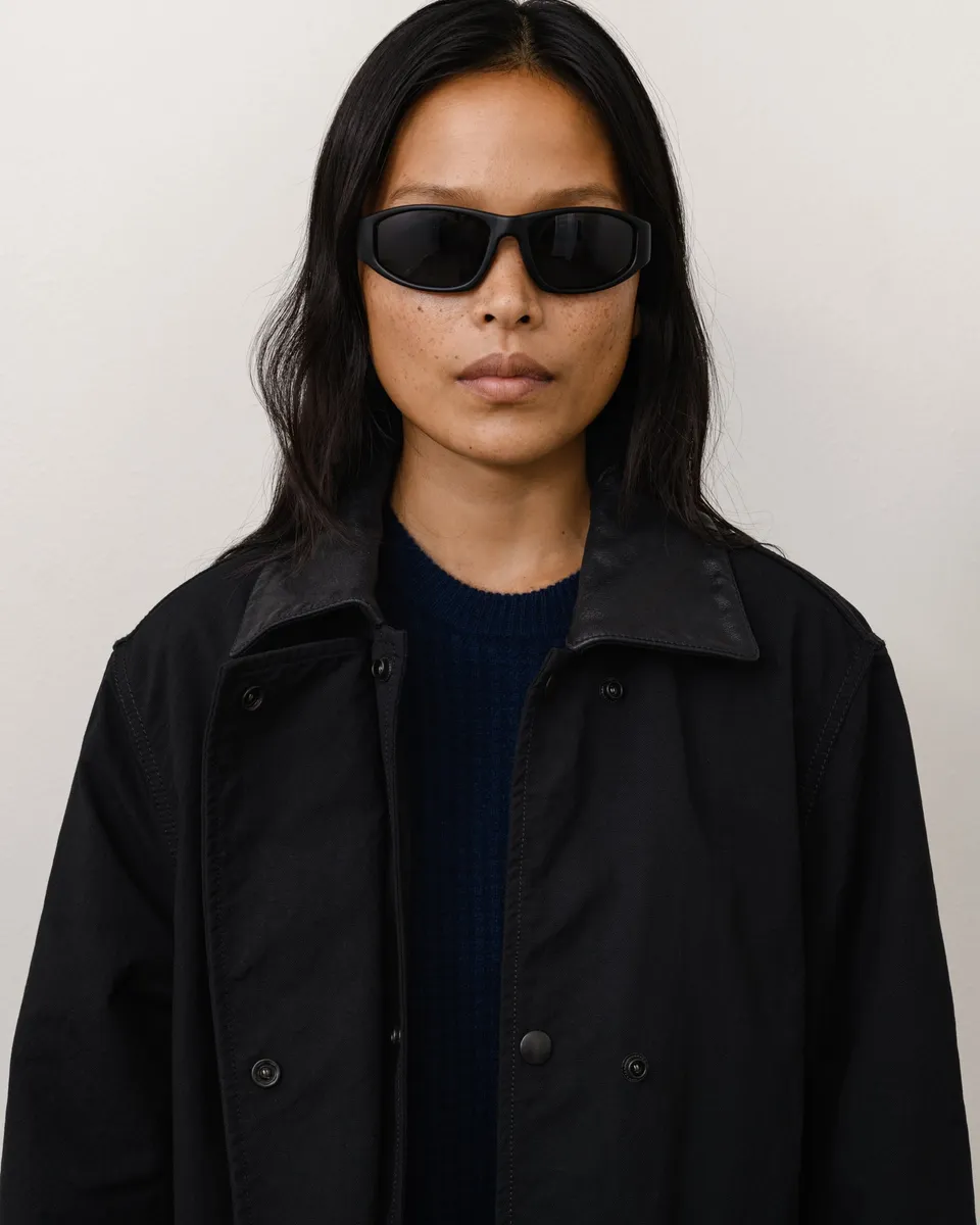 Stussy Leslie Sunglasses occhiali sole Matte Black polarizzati