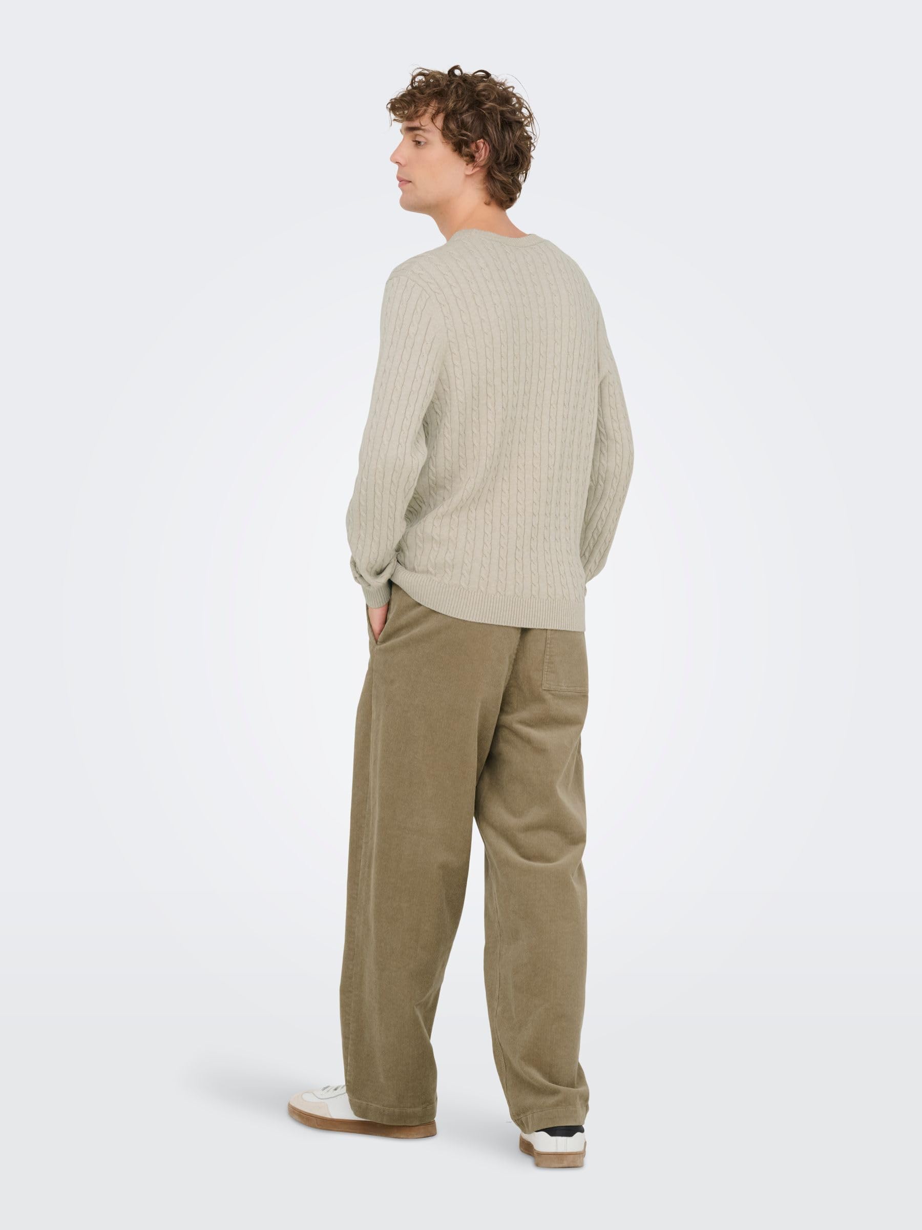 ONLY & SONS Onsloui Pullover Maglione Uomo Girocollo