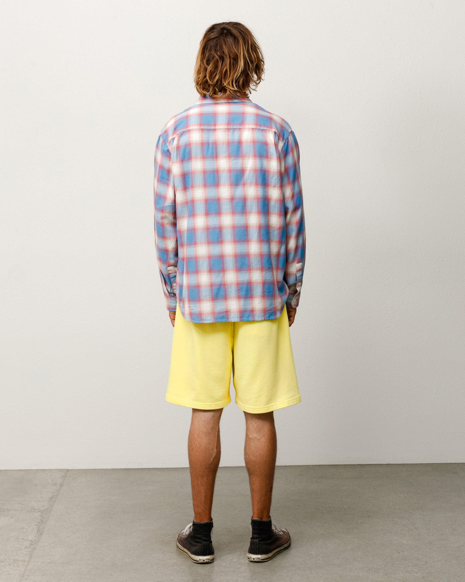 Stussy Lightweight Terry pantaloncini gialli cotone 19 cm