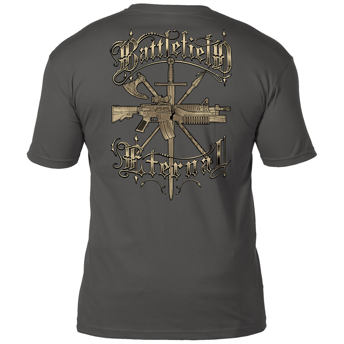 7.62 Design Battlefield Eternal t-shirt uomo nero cotone