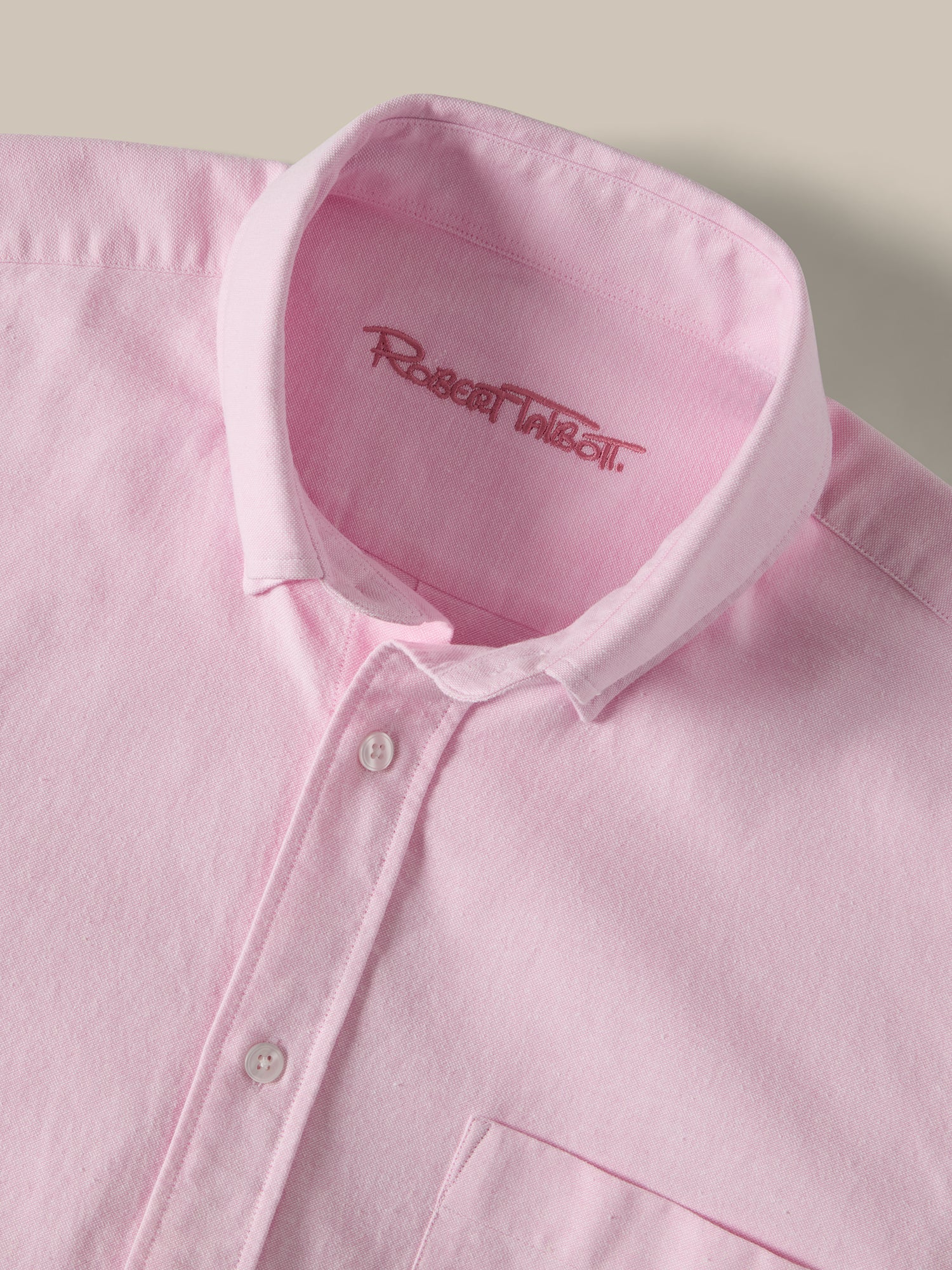 Robert Talbott Harrison Oxford Camicia Uomo Rosa 100% Cotone