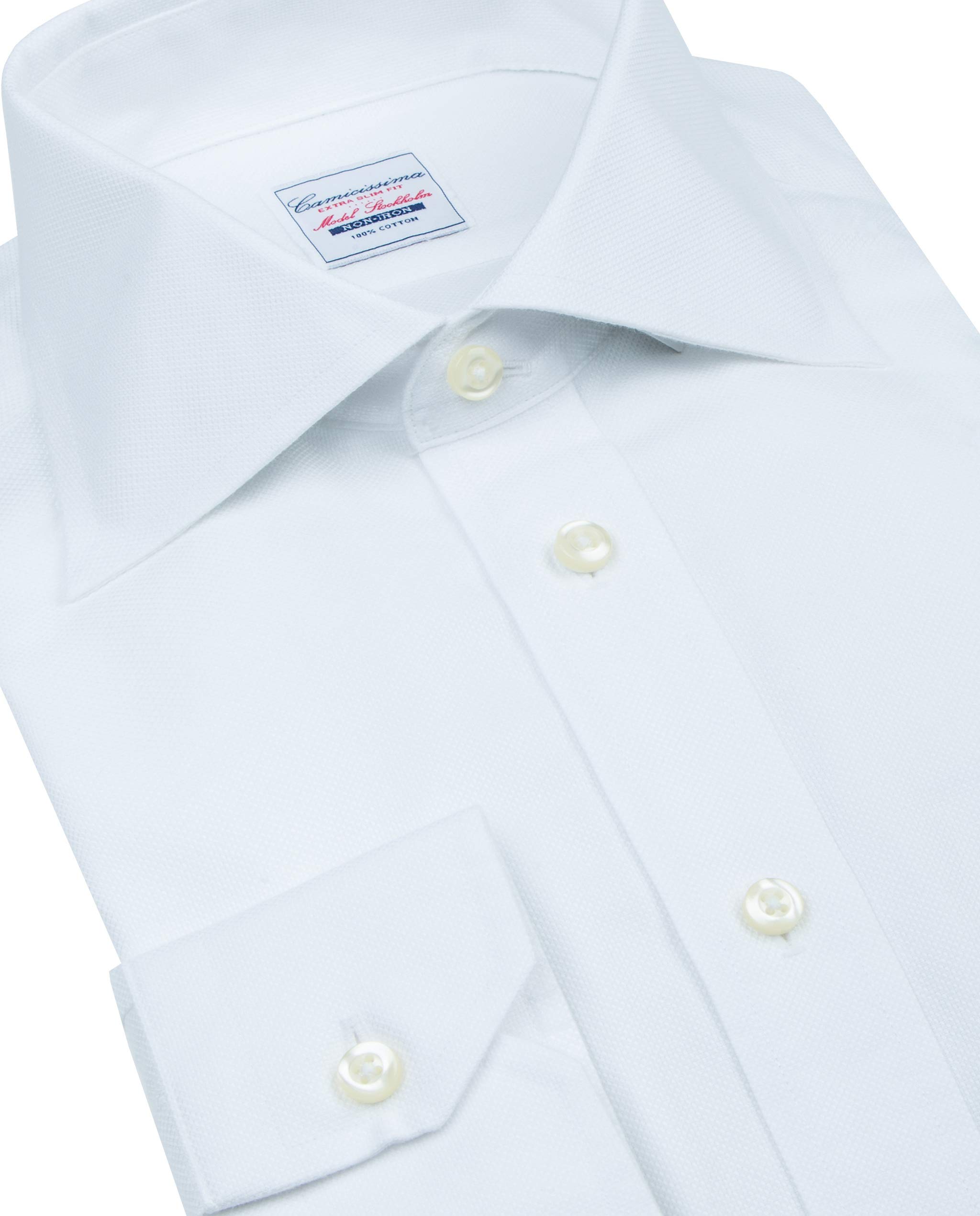 Camicissima Non Iron Stoccolma Camicia Bianca Extra Slim