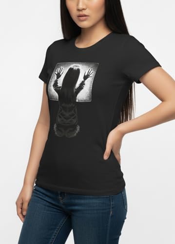 Makaya T-Shirt Donna Poltergeist Horror Nera S
