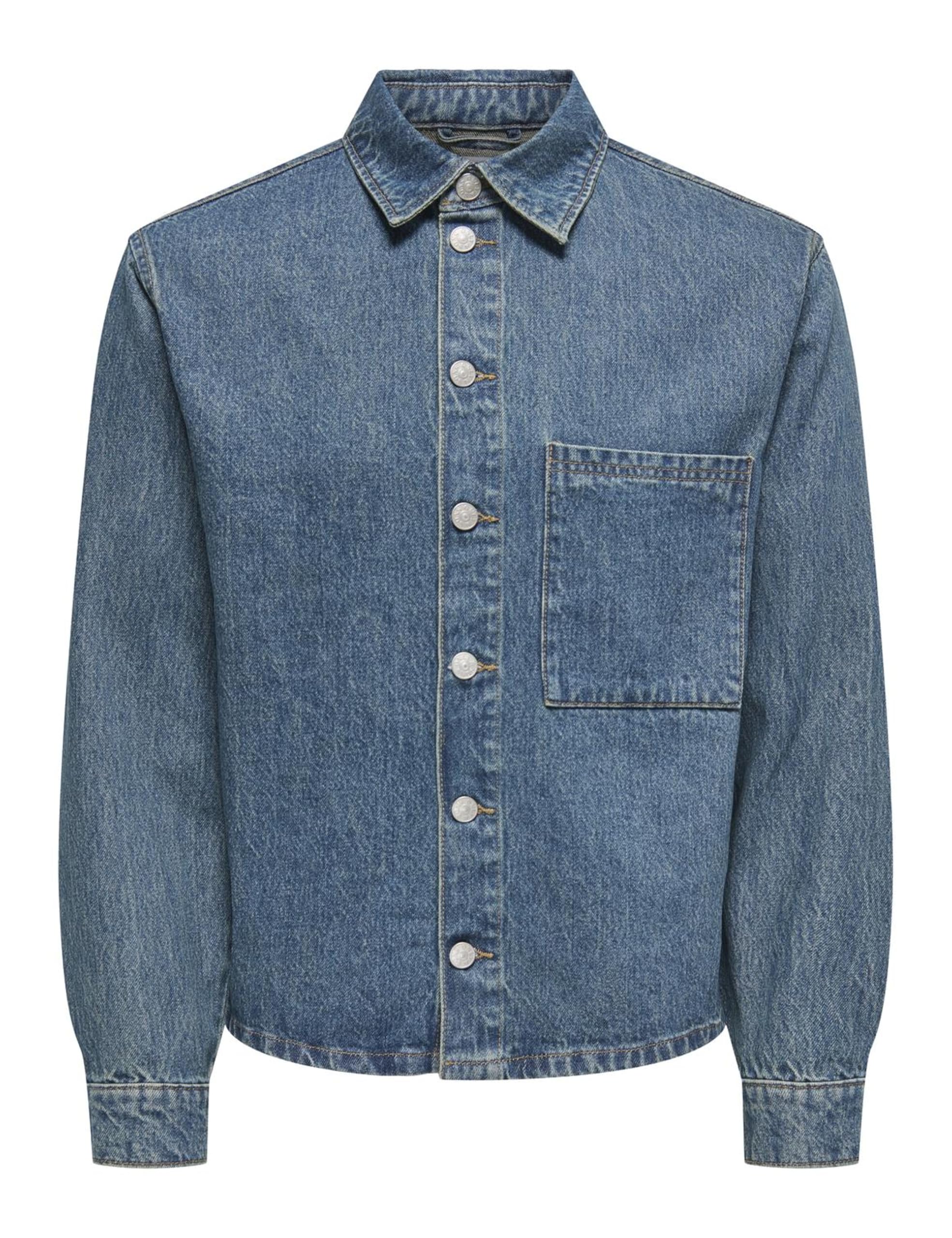 Only & Sons Onssprick Giacca Denim Uomo L Nero
