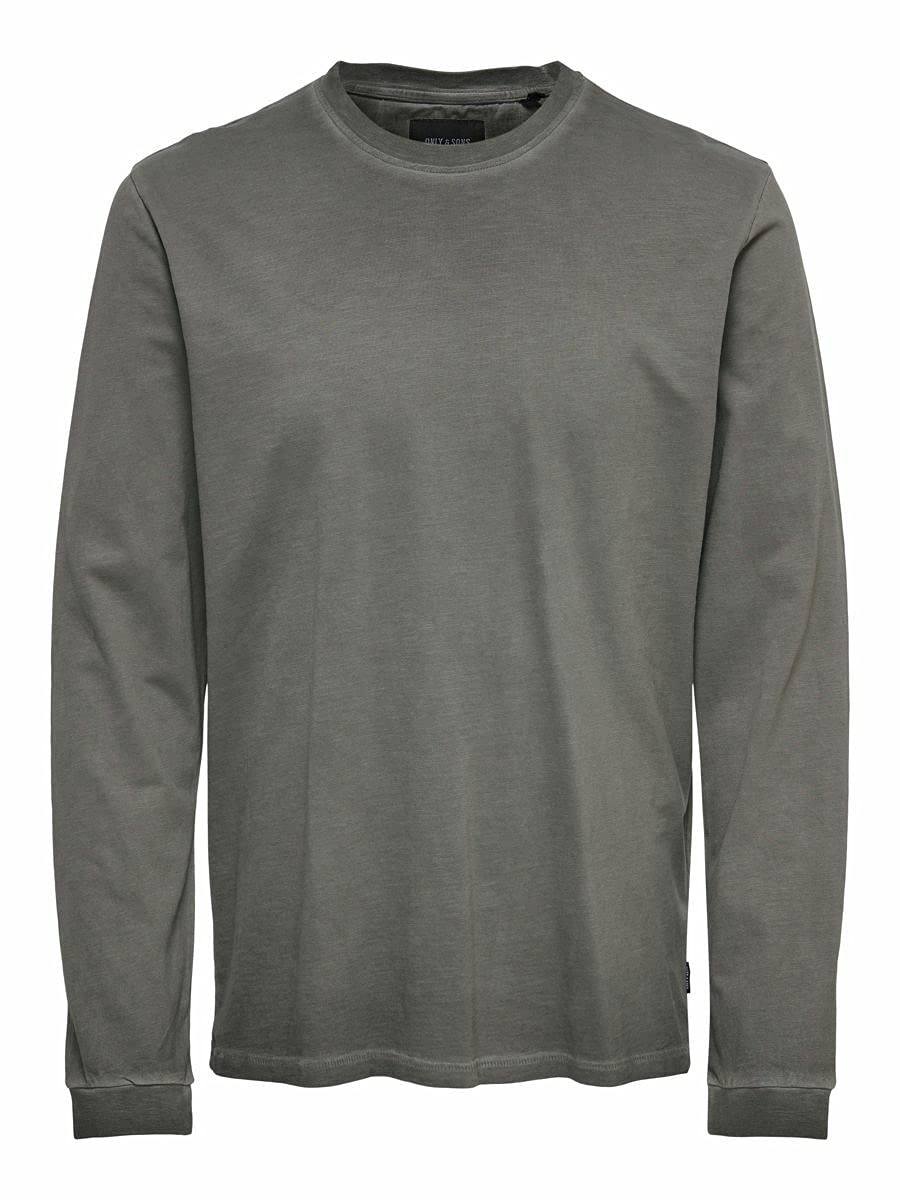 ONLY & SONS Onsmillenium maglietta uomo nera M manica lunga