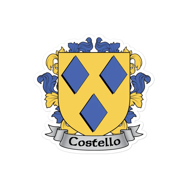 7.62 Design Costello adesivo vinile 7x7 cm stemma irlandese