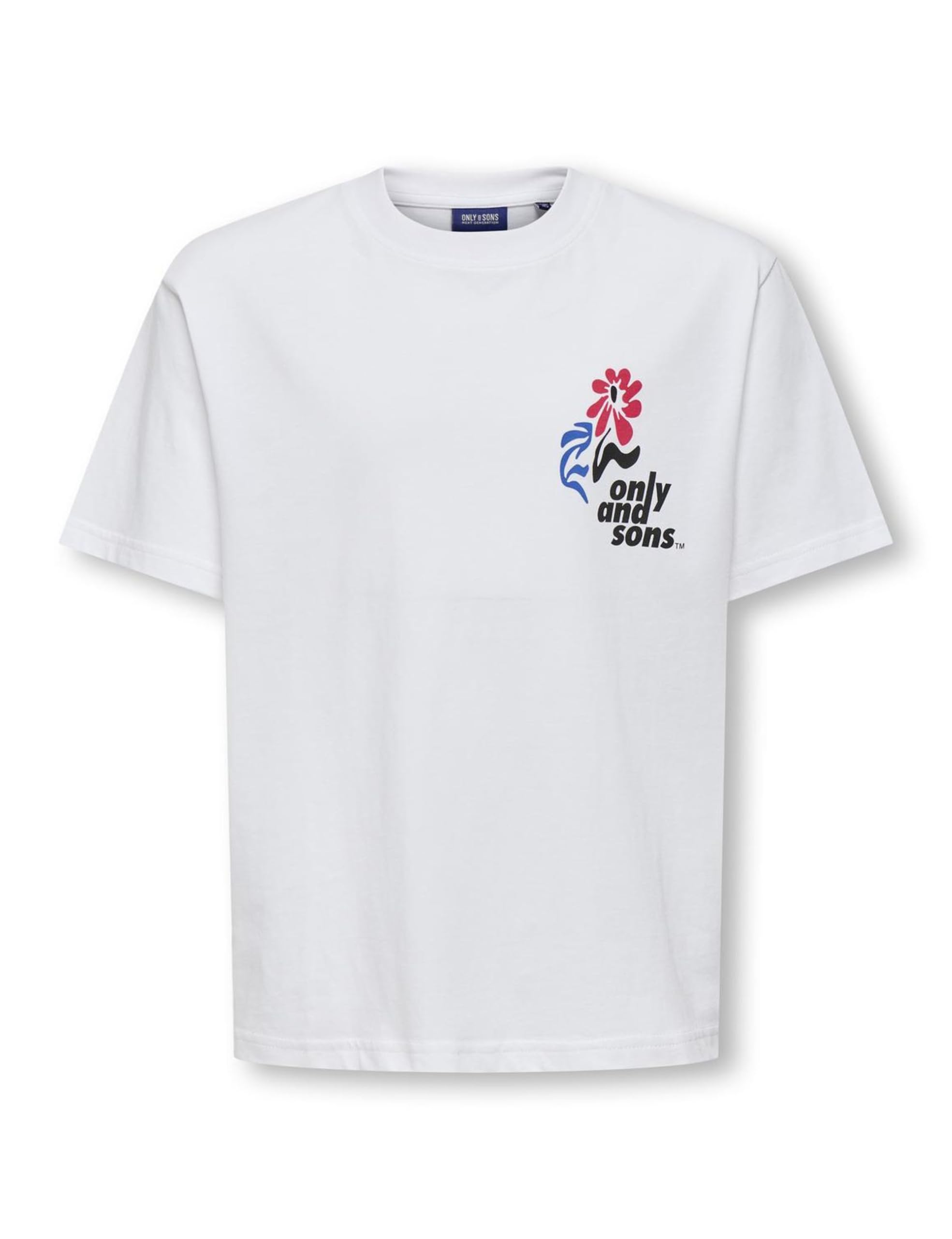 Only Kids Osjfred Laurent T-Shirt Bambino 122-128 Bianco