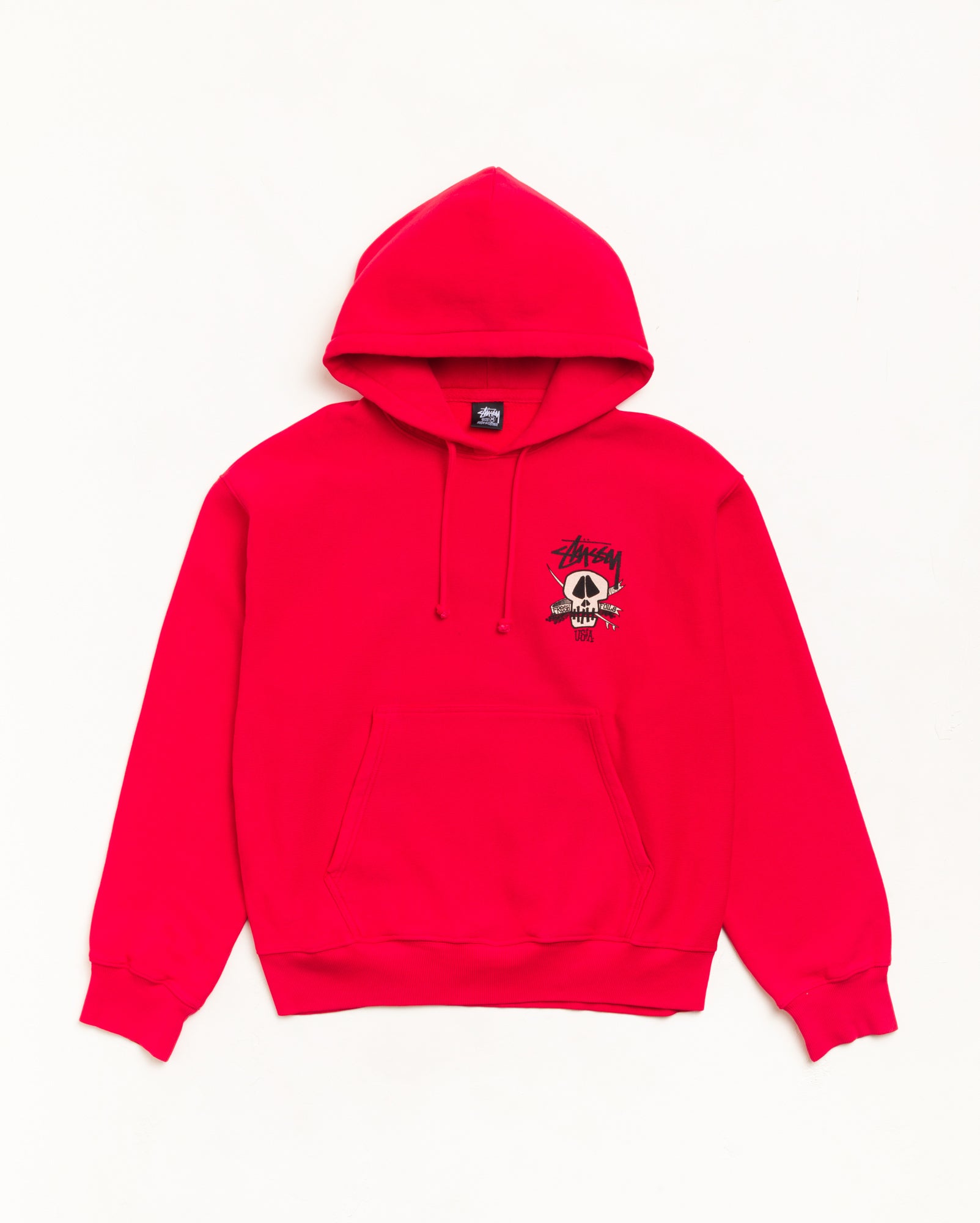 Stussy Fresh Foils Hoodie felpa rossa cotone