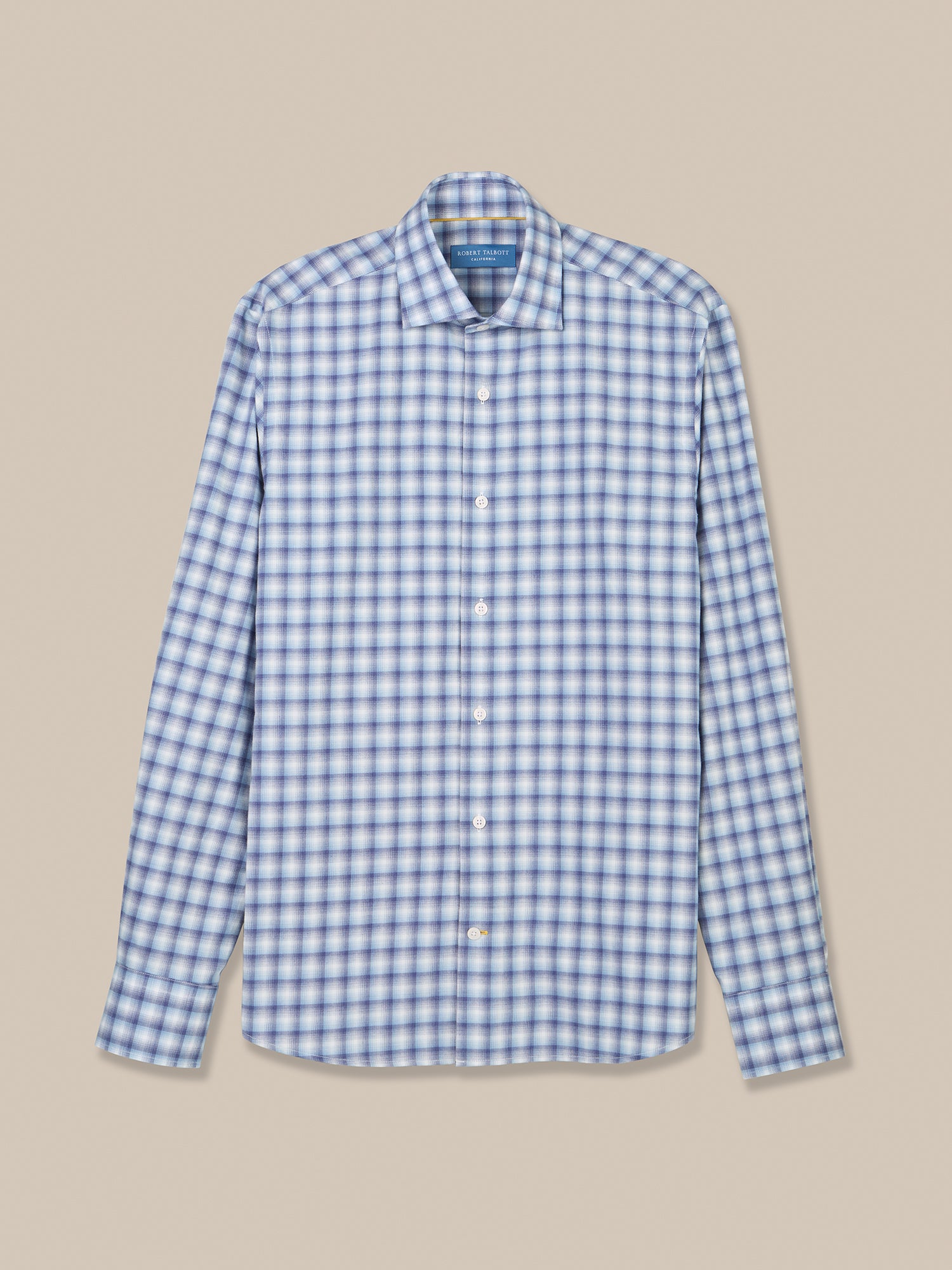 Robert Talbott Reynolds Camicia Uomo Quadri Blue Multi Leggera