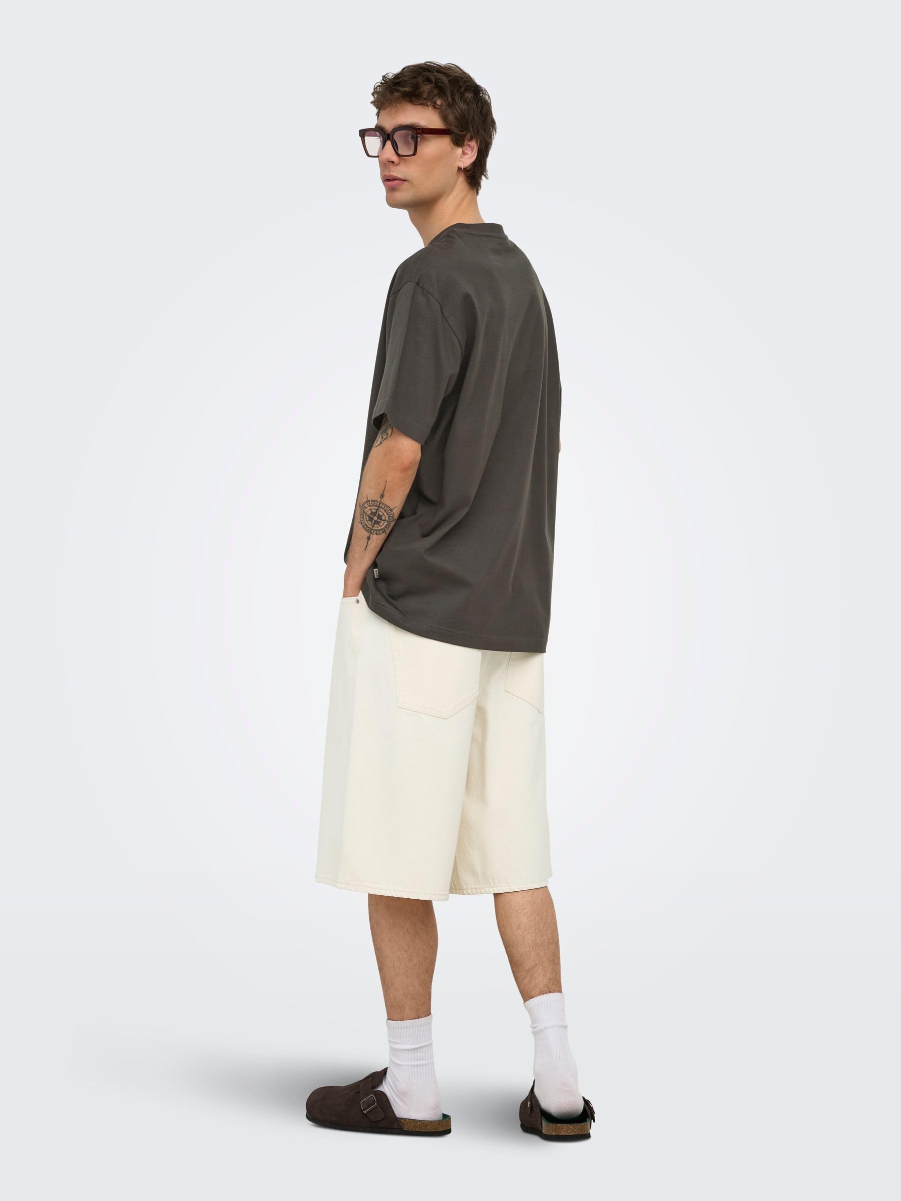 Only & Sons Onsfred t-shirt marrone XL manica corta uomo