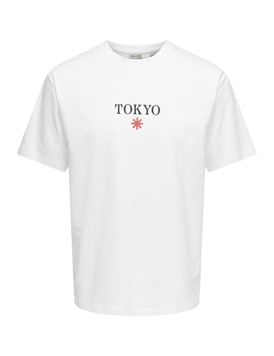 Only & Sons Onsfred t-shirt uomo bianca taglia S
