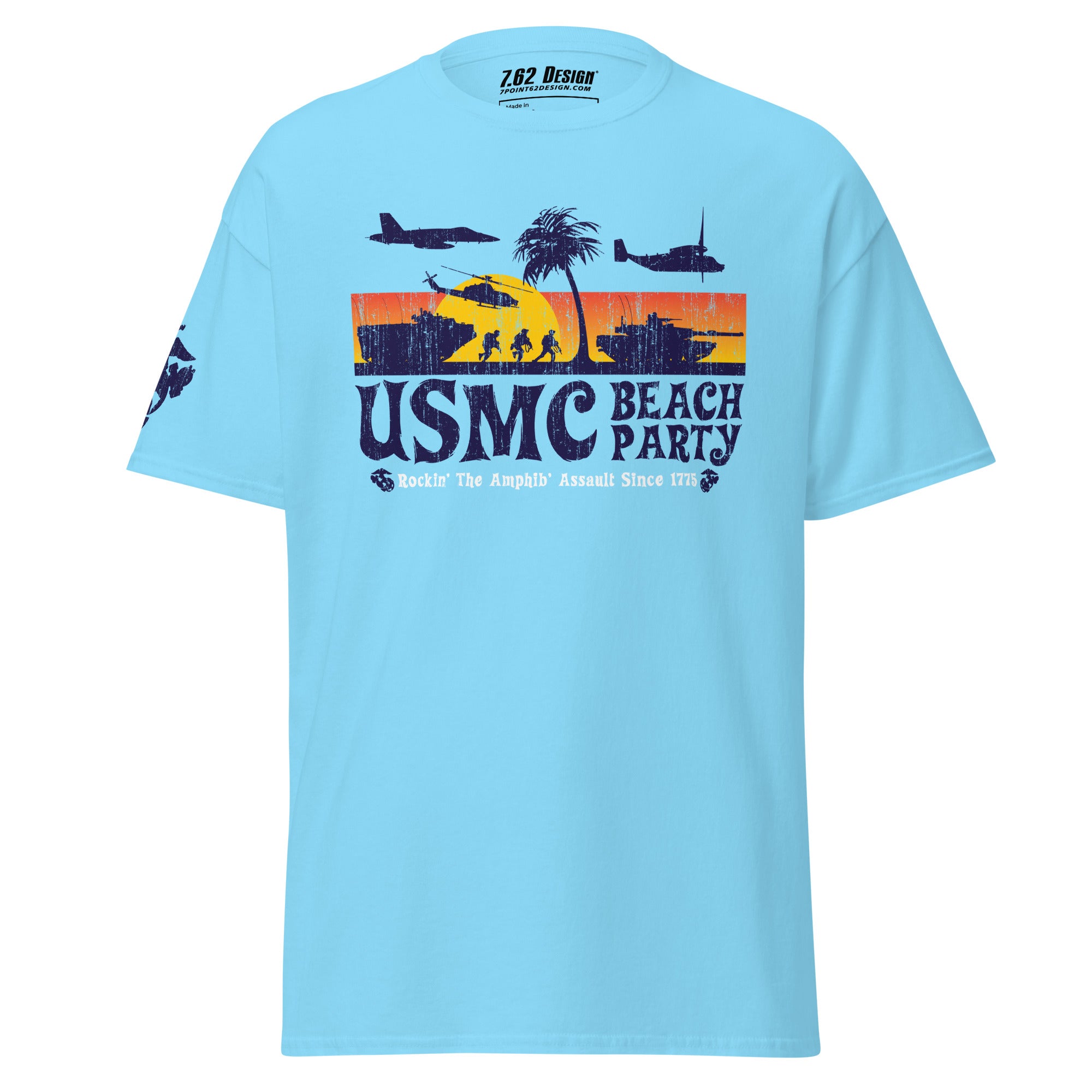 7.62 Design USMC Classic Beach Party maglietta verde militare