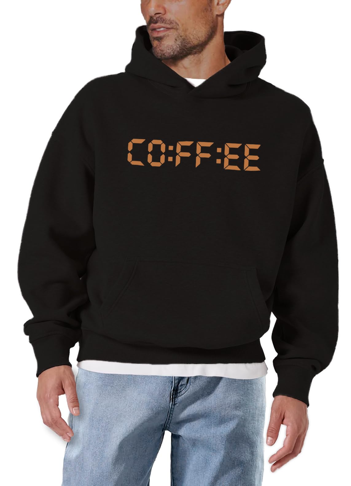 MAKAYA Coffee Time felpa cappuccio uomo M cotone barista