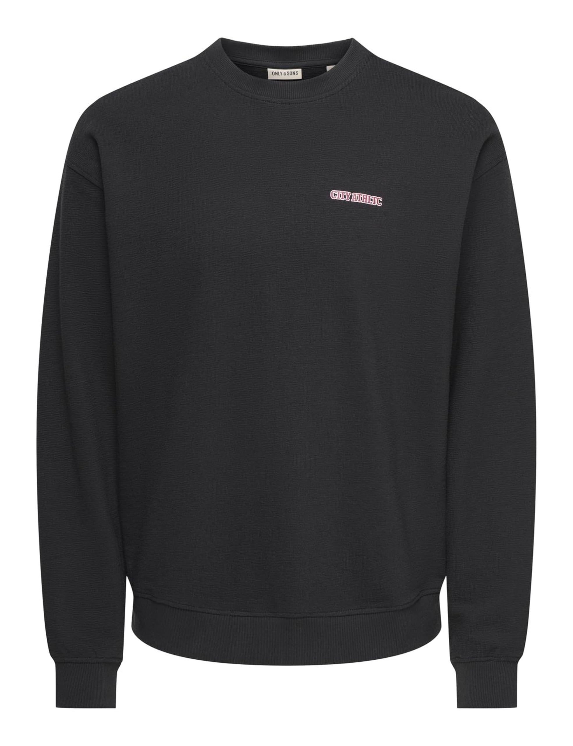 ONLY & SONS Onslenny Felpa Uomo Girocollo Relaxed Nera