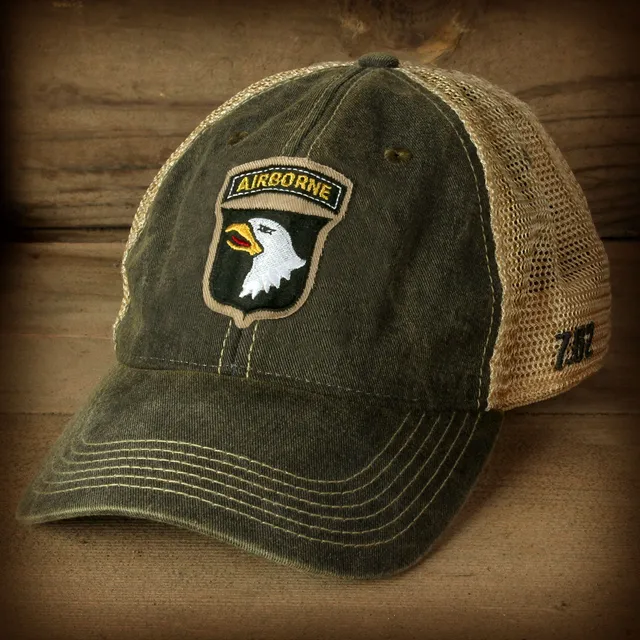 7.62 Design Cappello Trucker 101st Airborne Nero Vintage