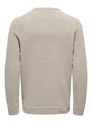 ONLY & SONS Maglione Girocollo Uomo Nero XL Morbido