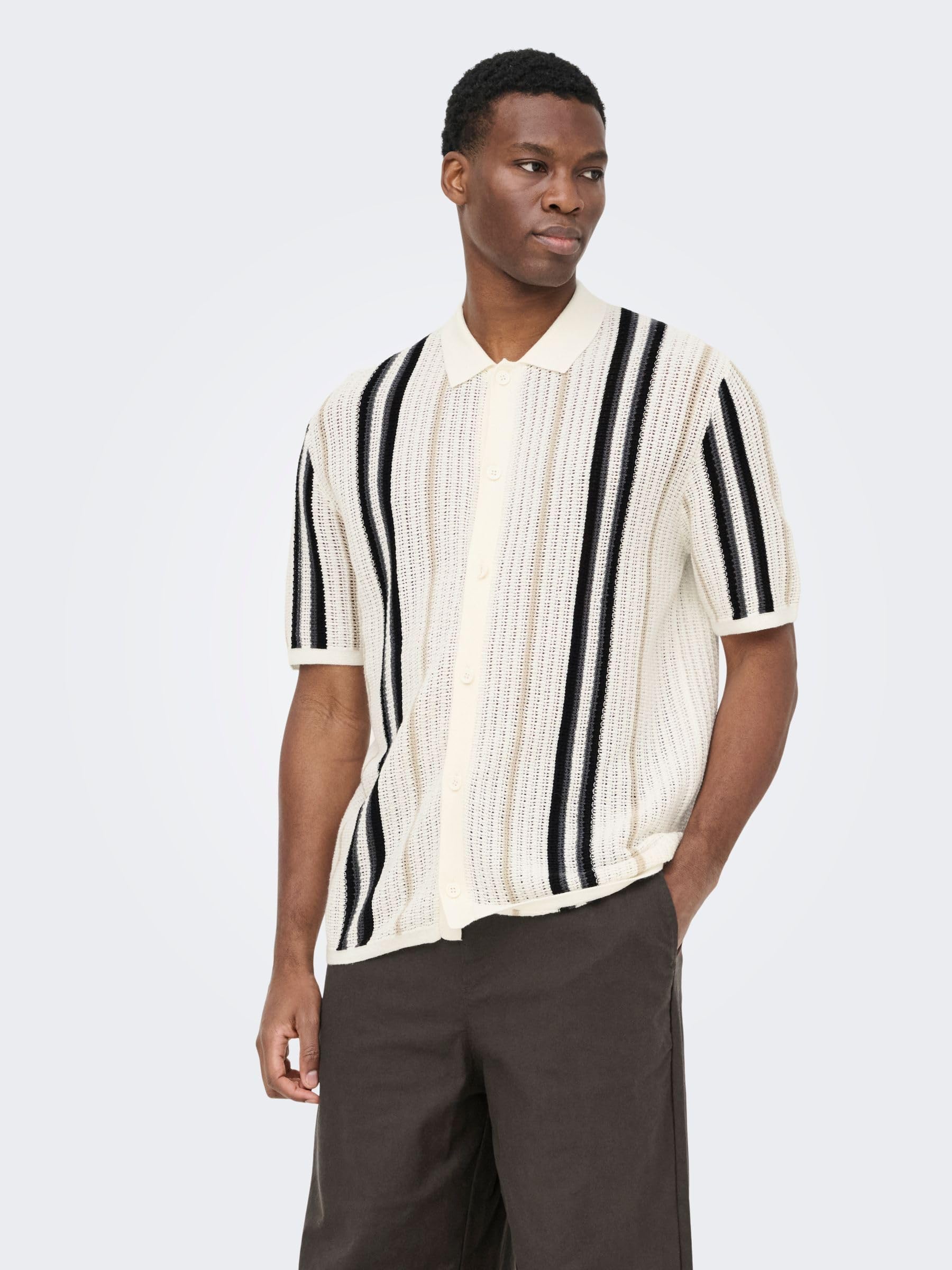 Only & Sons Onsleon Cardigan Maglia Navy Scuro L