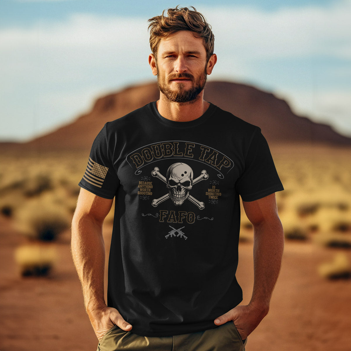 7.62 Design Double Tap V2 T-Shirt Cotone Nero L