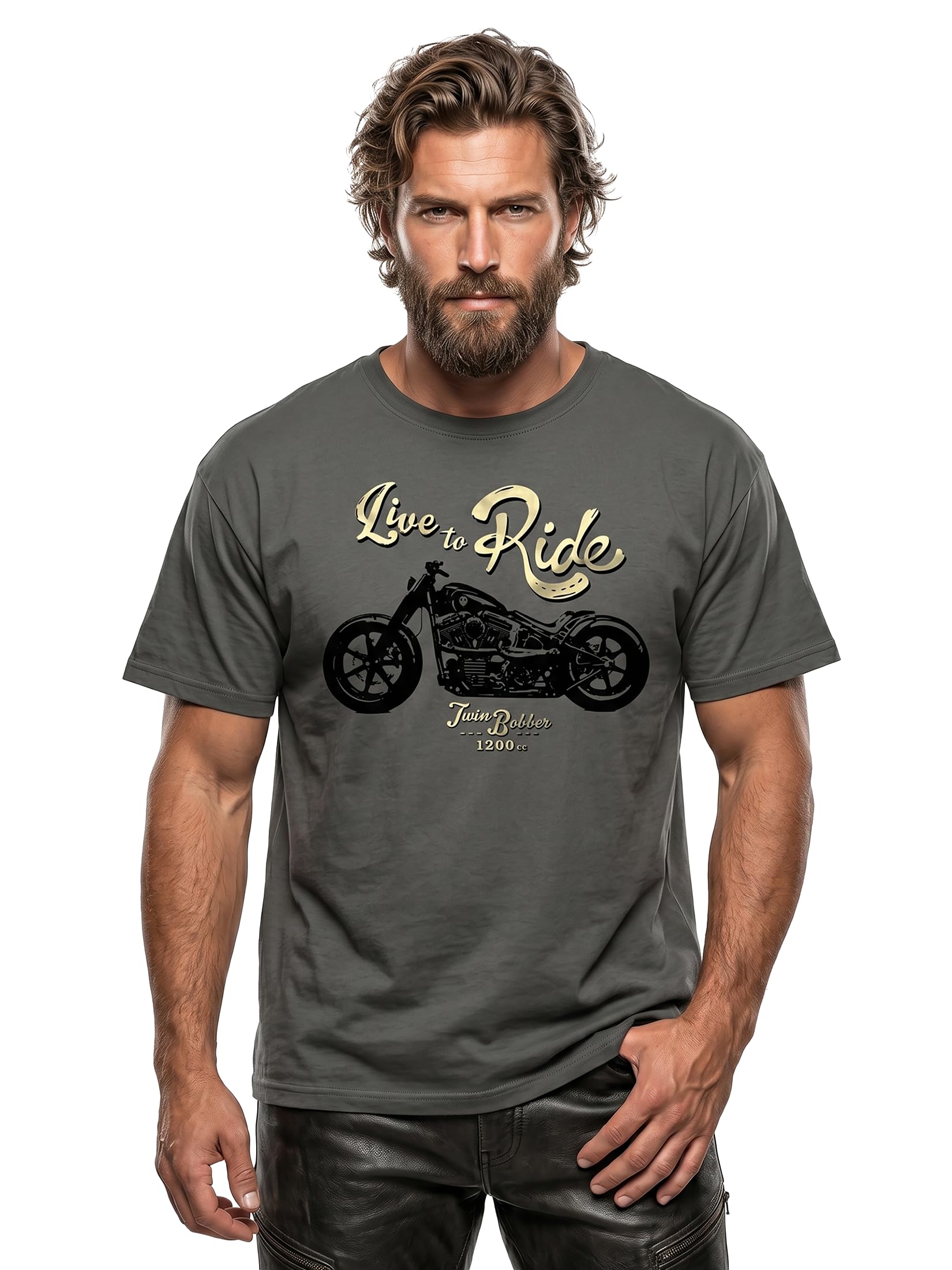 MAKAYA Live TO Ride T-Shirt Uomo Taglia L Cotone
