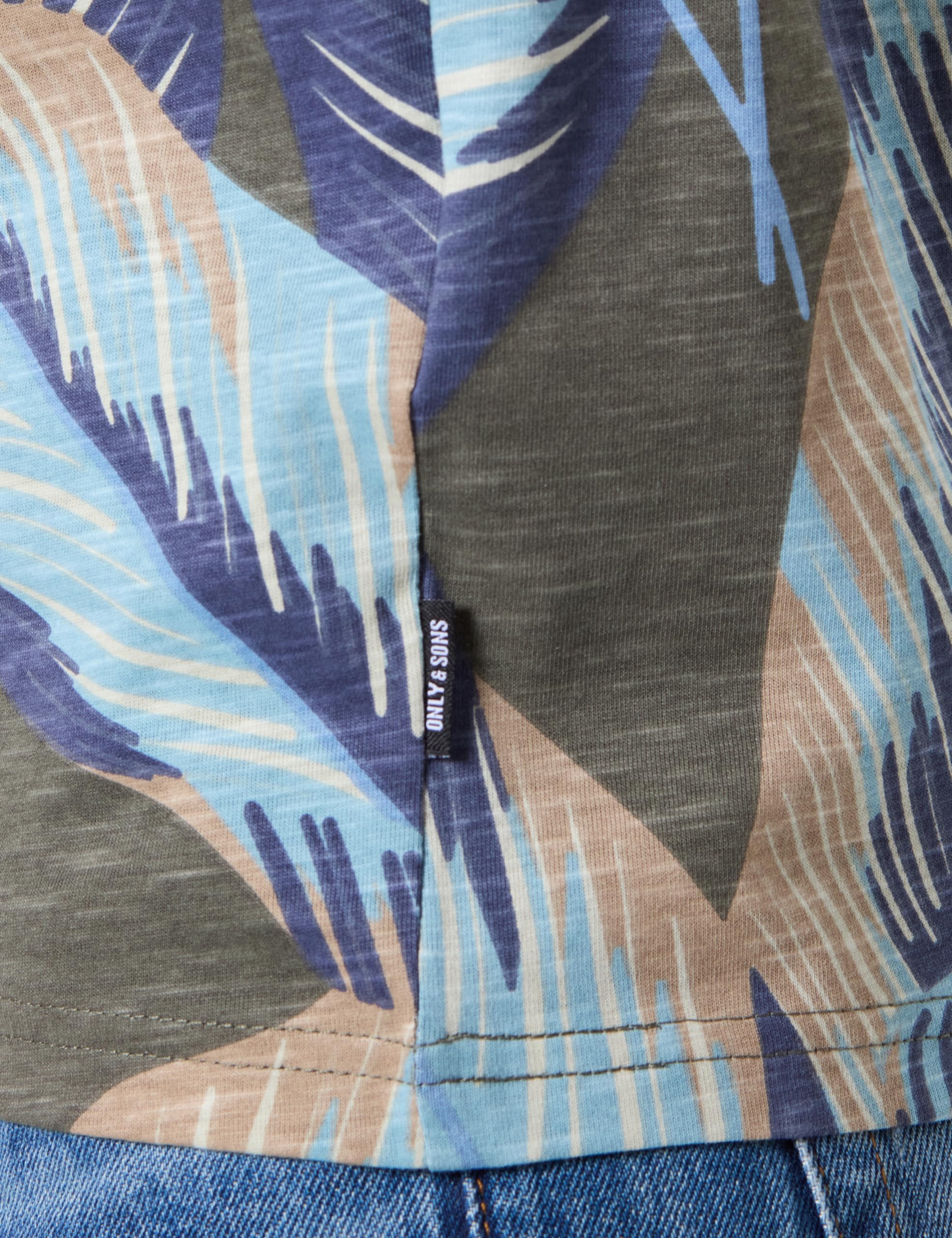 Only & Sons Onskobe T-Shirt Uomo Olive Night Fantasia