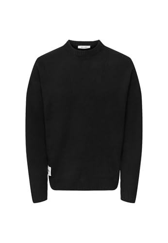 Only & Sons Onspage Maglione uomo L nero girocollo