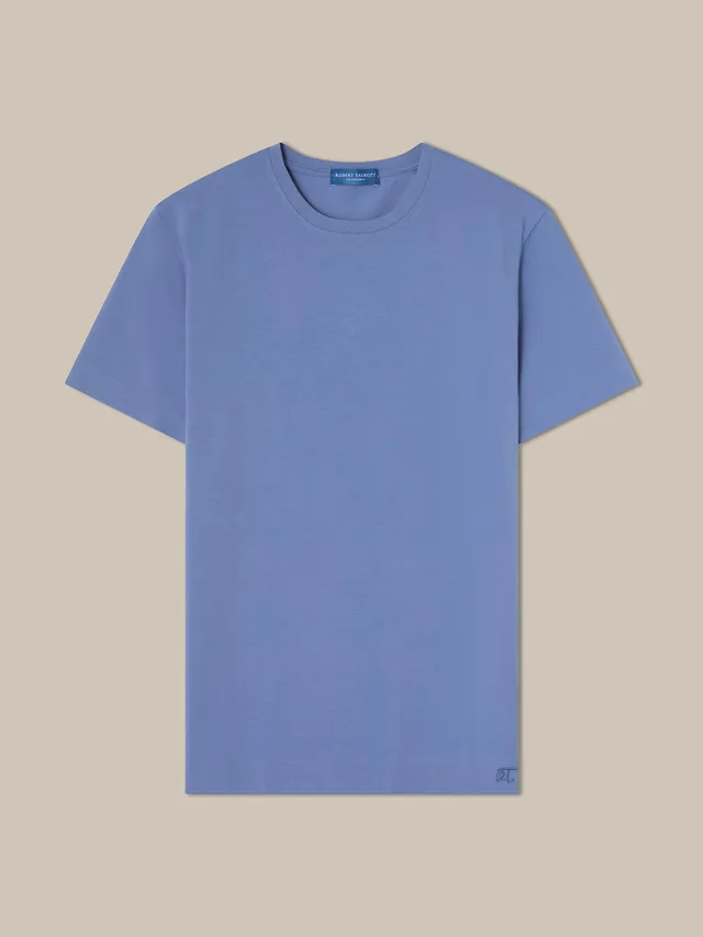 Robert Talbott Dean T-Shirt Cotone Blu L