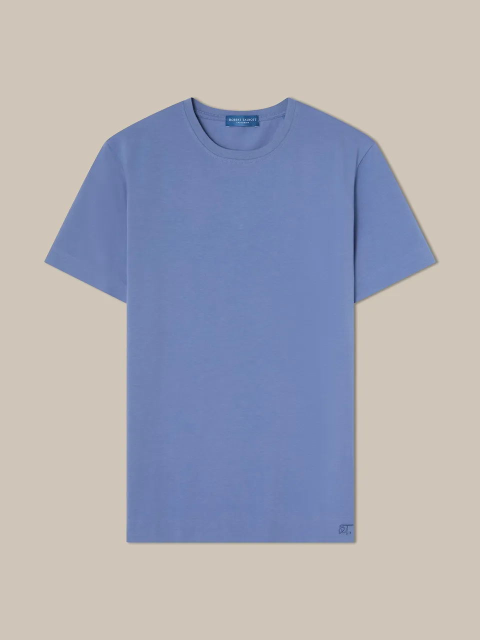 Robert Talbott Dean T-Shirt Cotone Blu L