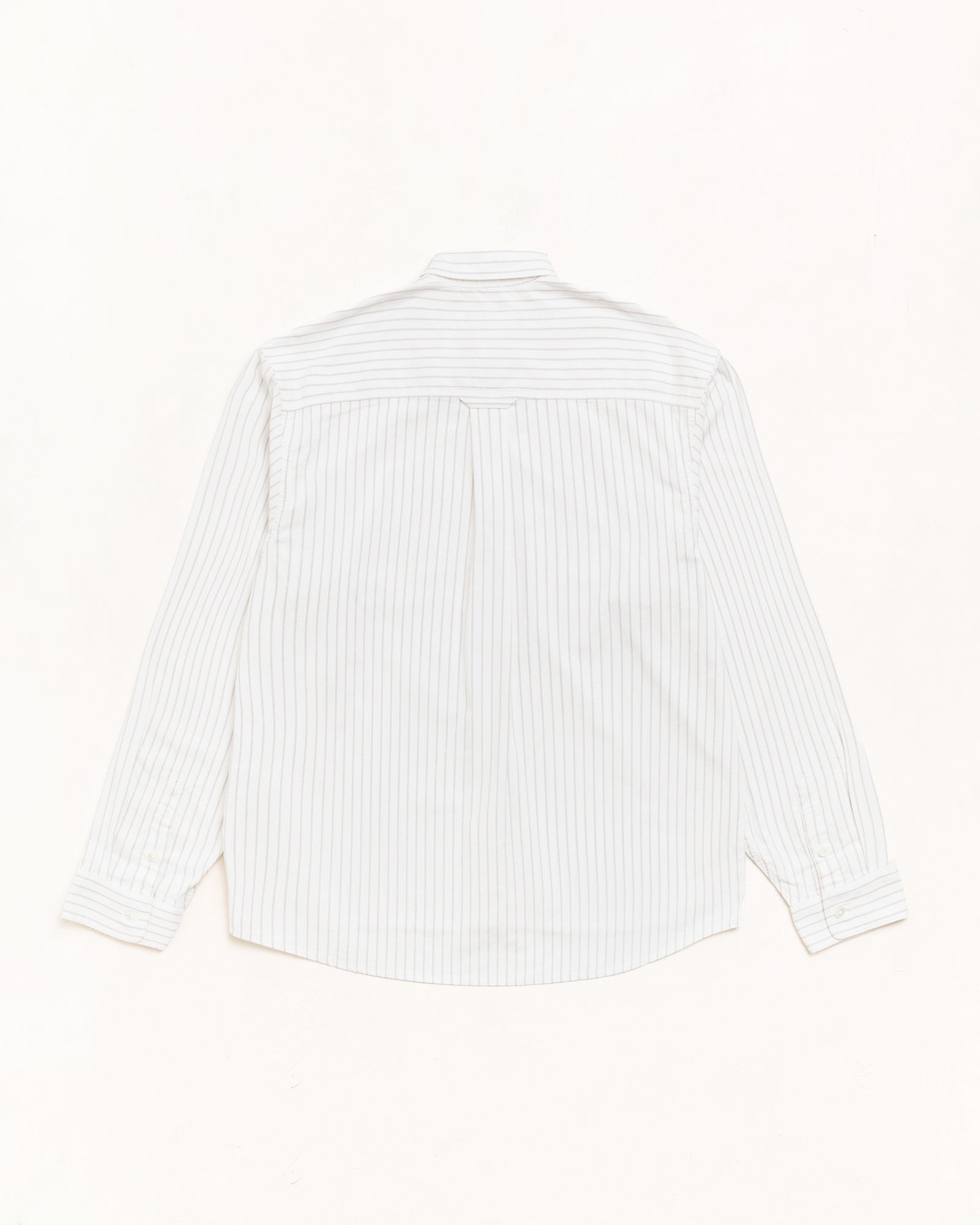 Stussy Oxford camicia Grey Stripe cotone boxy