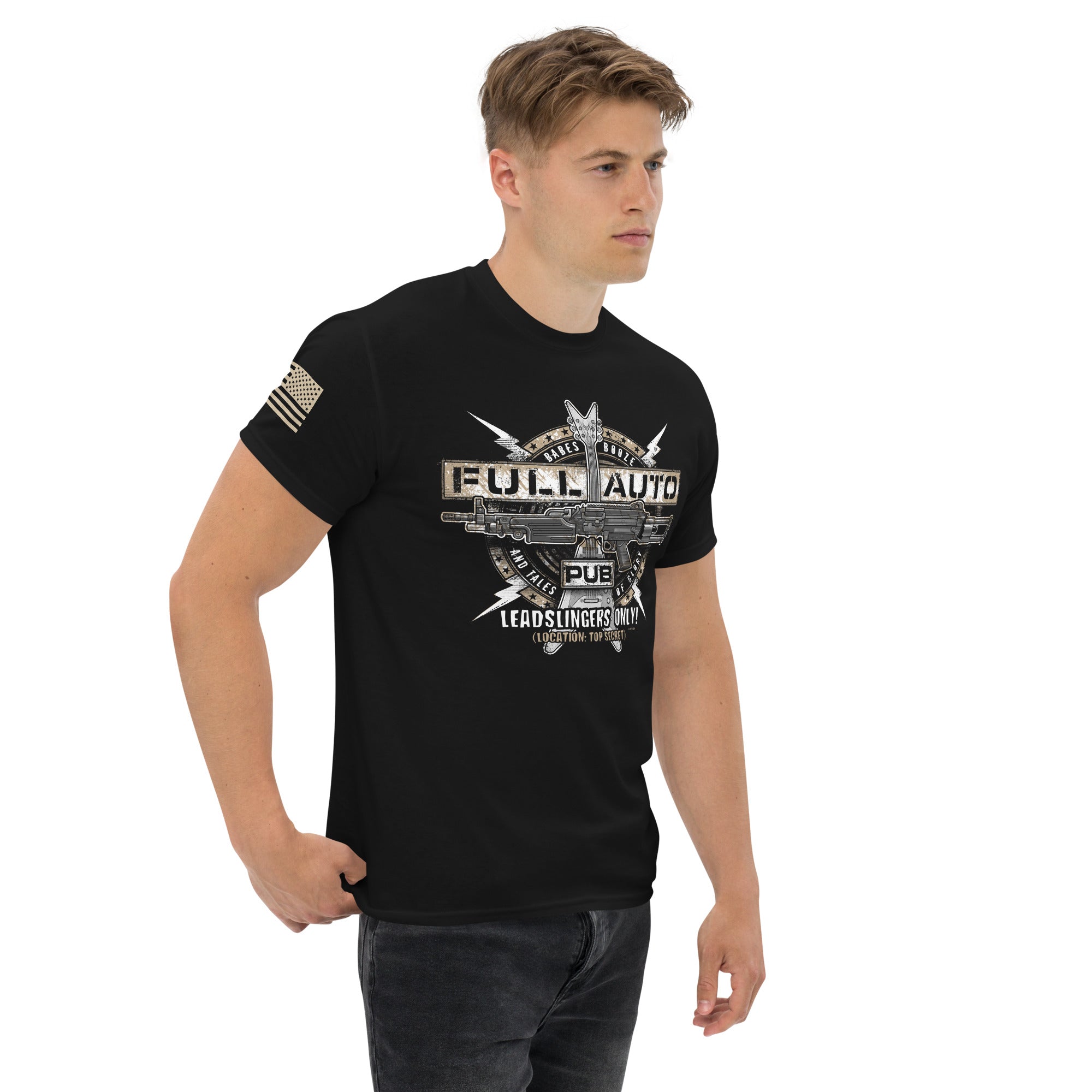 7.62 Design Full Auto Pub tee maglietta uomo nera cotone