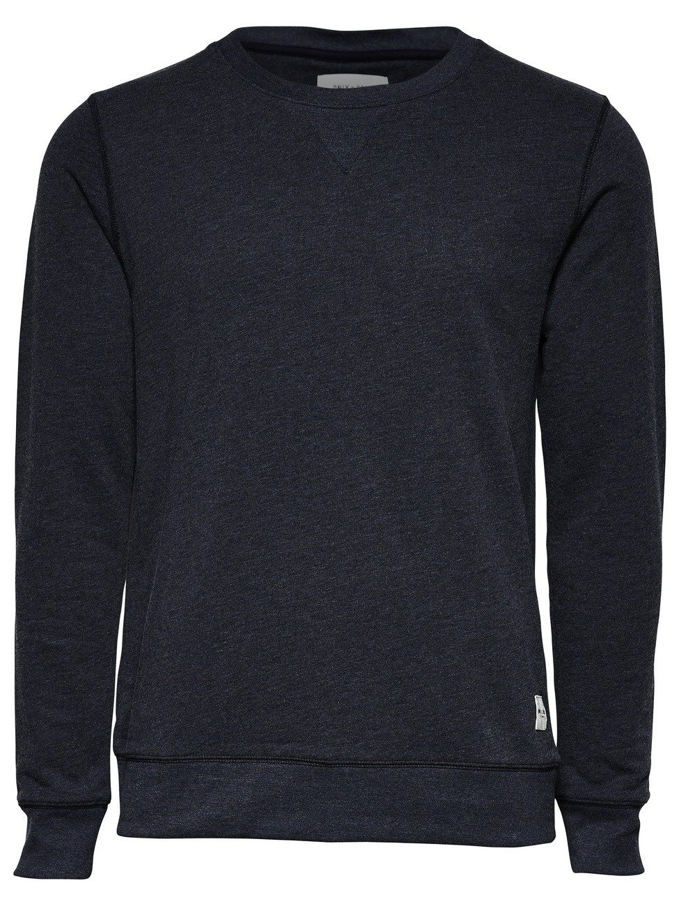 Only & Sons Fana Felpa Uomo Girocollo Cotone Blu Misto