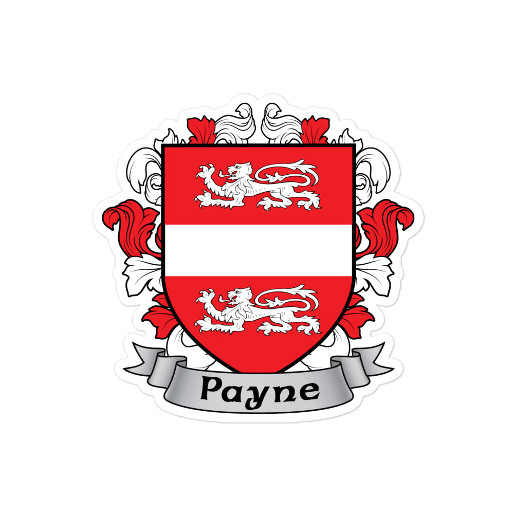 7.62 Design Payne Family Coat of Arms adesivo vinile 3x3 stemma