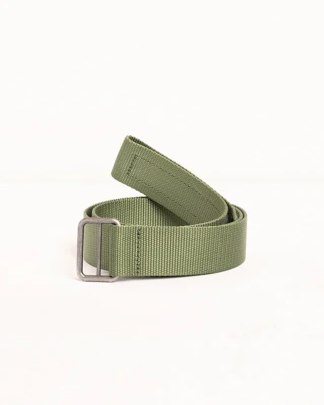 Stussy Utility cintura olive nylon fibbia metallo