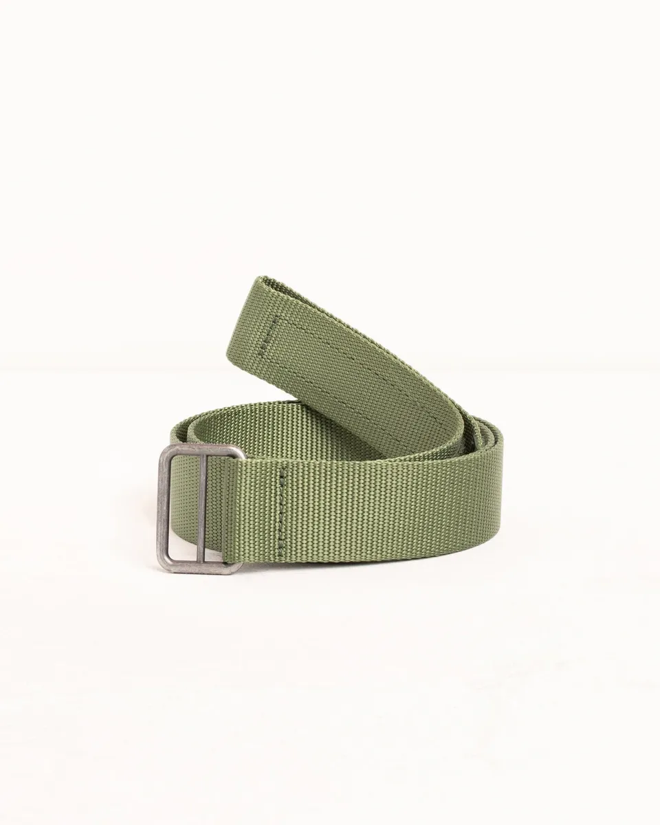 Stussy Utility cintura olive nylon fibbia metallo