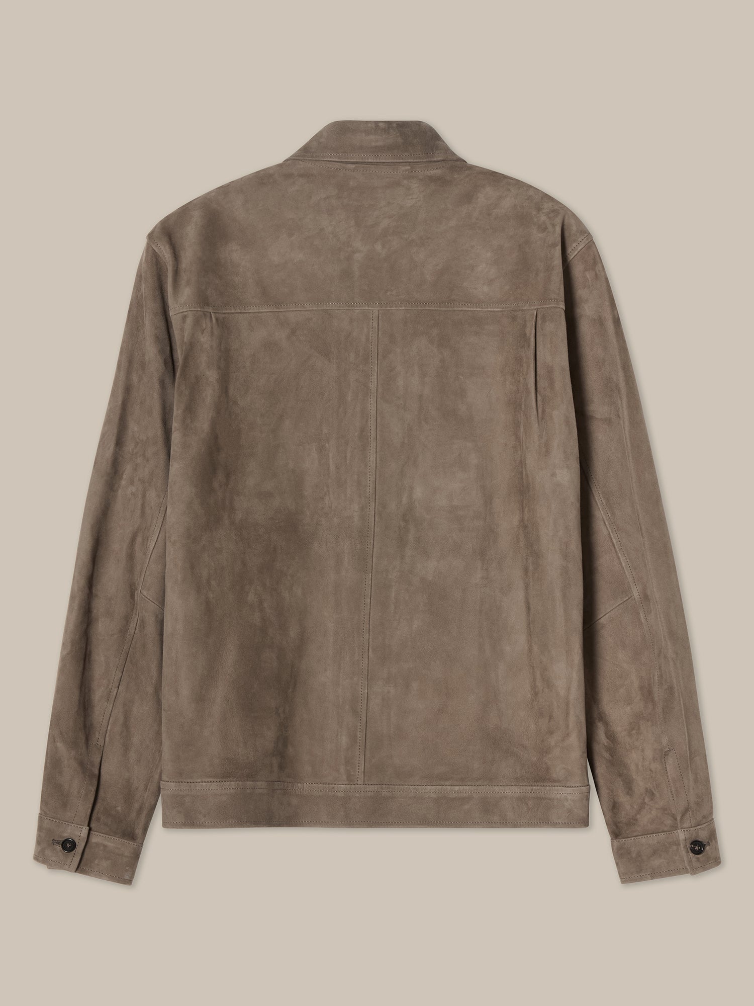Robert Talbott Smith Trucker giubbotto pelle taupe