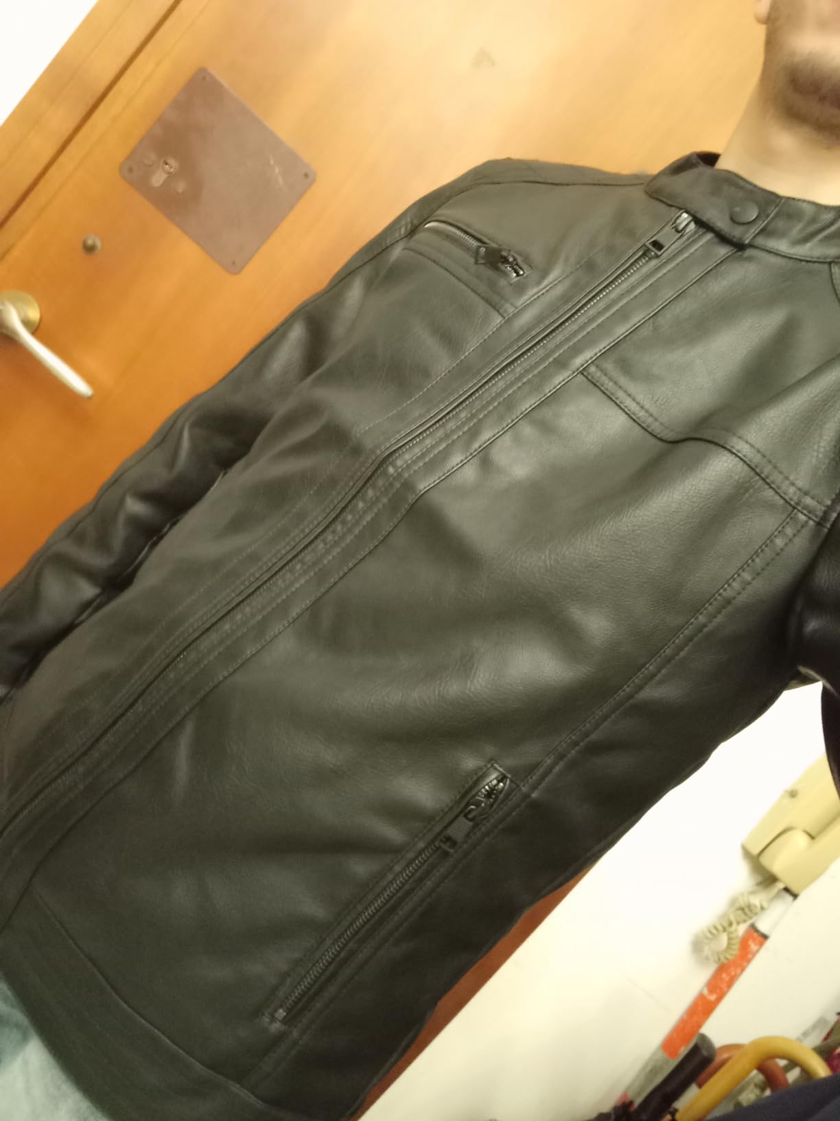 ONLY & SONS Onsal Pu Giacca Ecopelle Nero Trapuntata