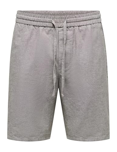 Only & Sons Onslinus 0007 pantaloncini uomo XL grigio lino