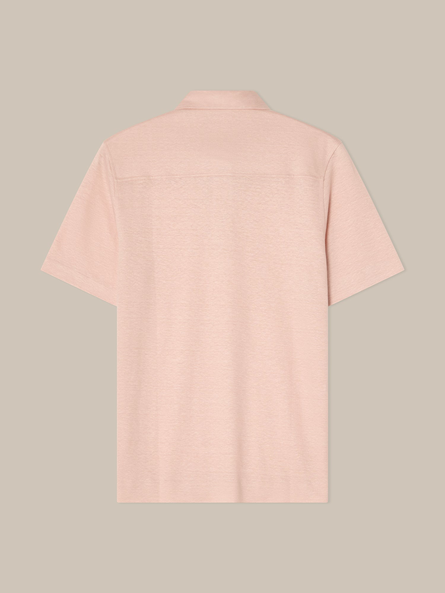 Robert Talbott Taylor Polo Lino Rosa Piqué