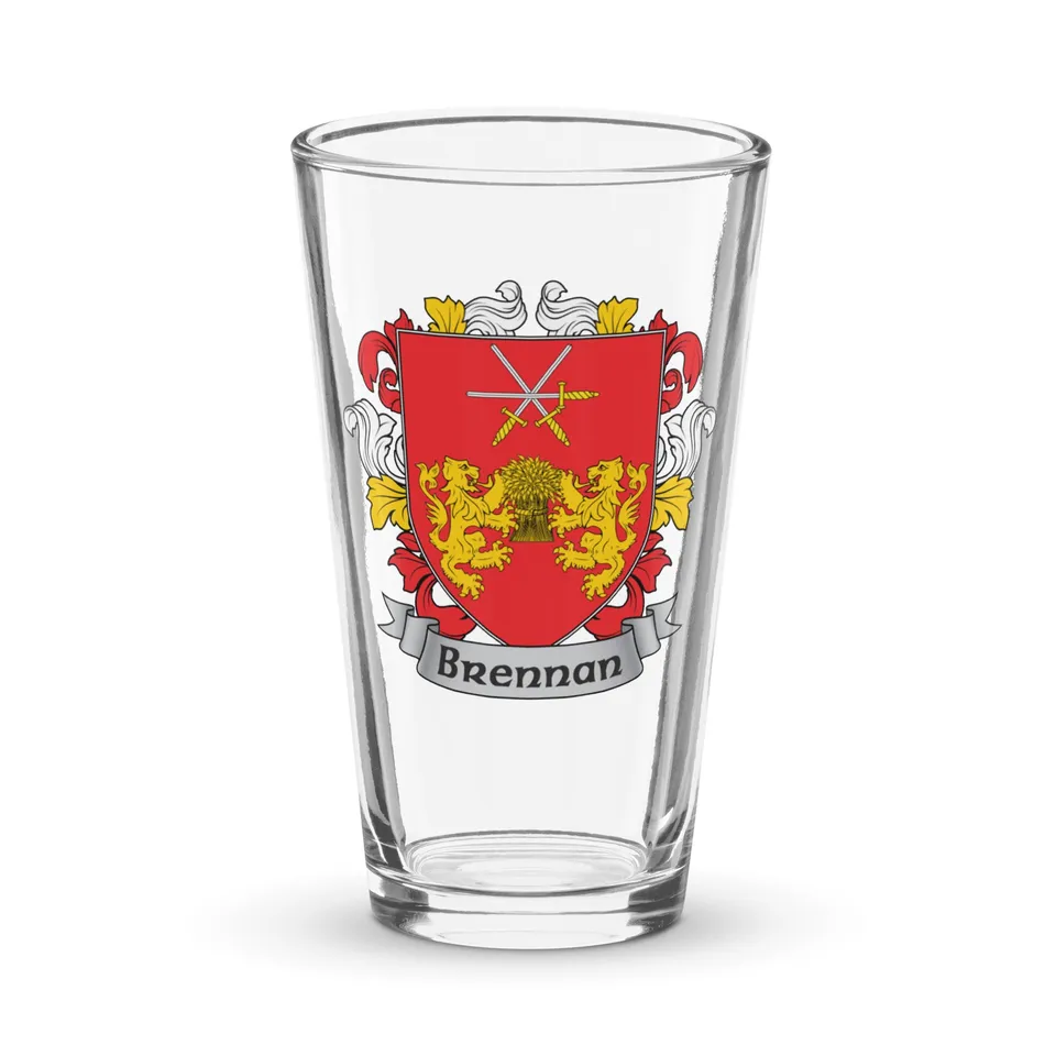 7.62 Design Brennan boccale birra vetro 473 ml stemma irlandese
