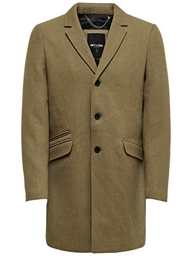 Only & Sons Onsjulian Cappotto Uomo Lana Marrone L