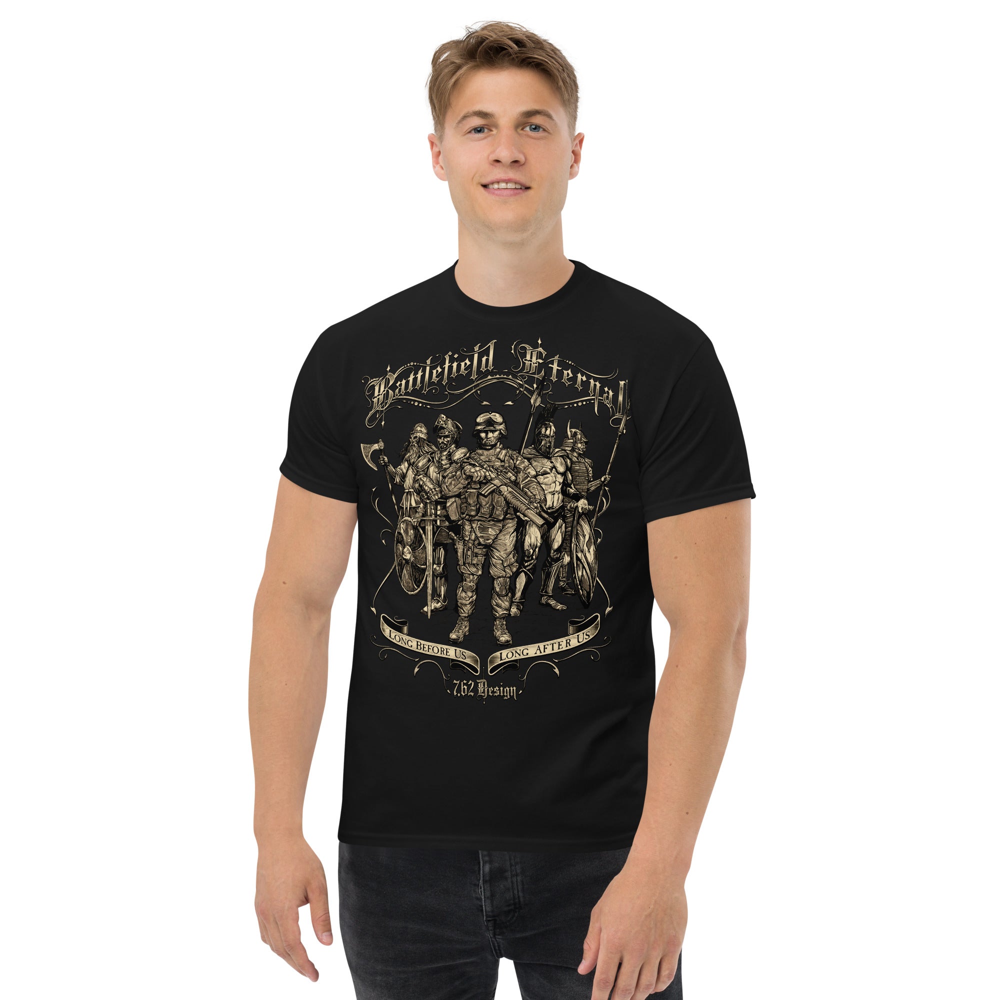 7.62 Design Battlefield Eternal t-shirt uomo nero cotone