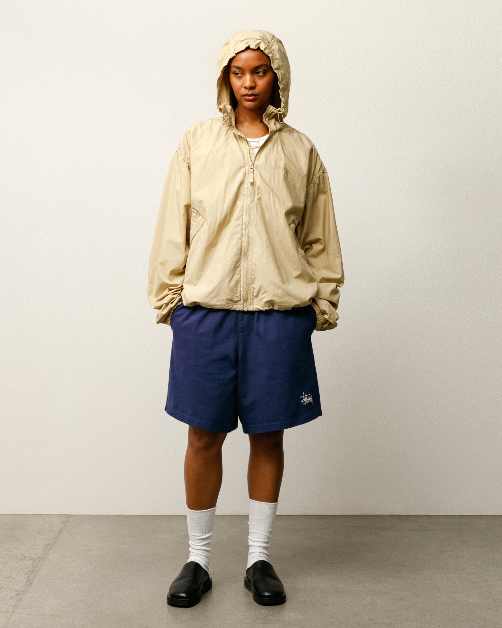 Stussy Jersey Short pantaloncini blu navy cotone 350gsm