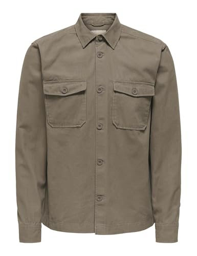 Only & Sons Onslev Camicia Uomo Overshirt Rosin XL