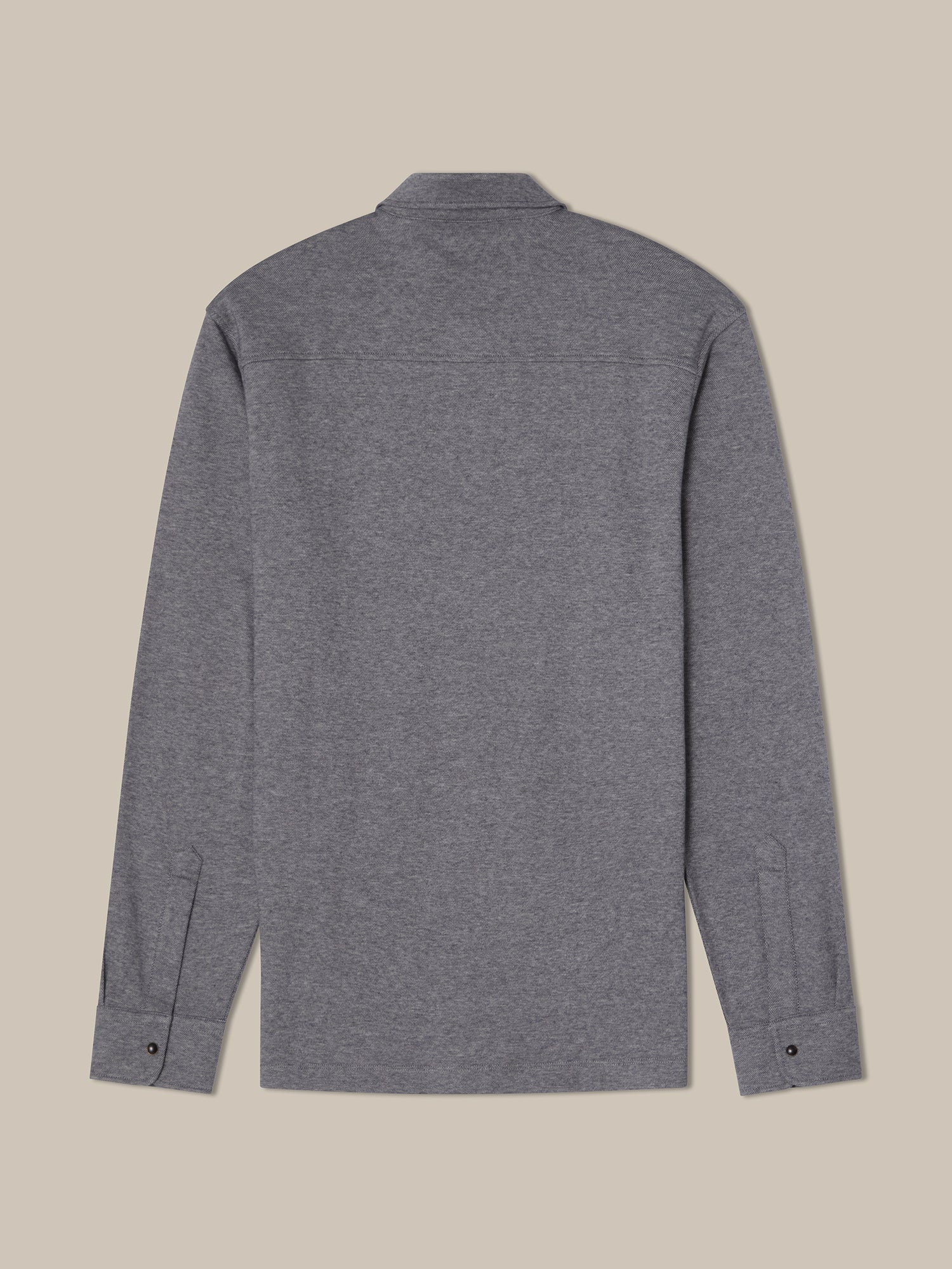 Robert Talbott Walter camicia snap cotone cashmere grigia