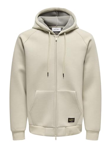 ONLY & SONS Onsbobbey Felpa Uomo con cappuccio e zip regular fit