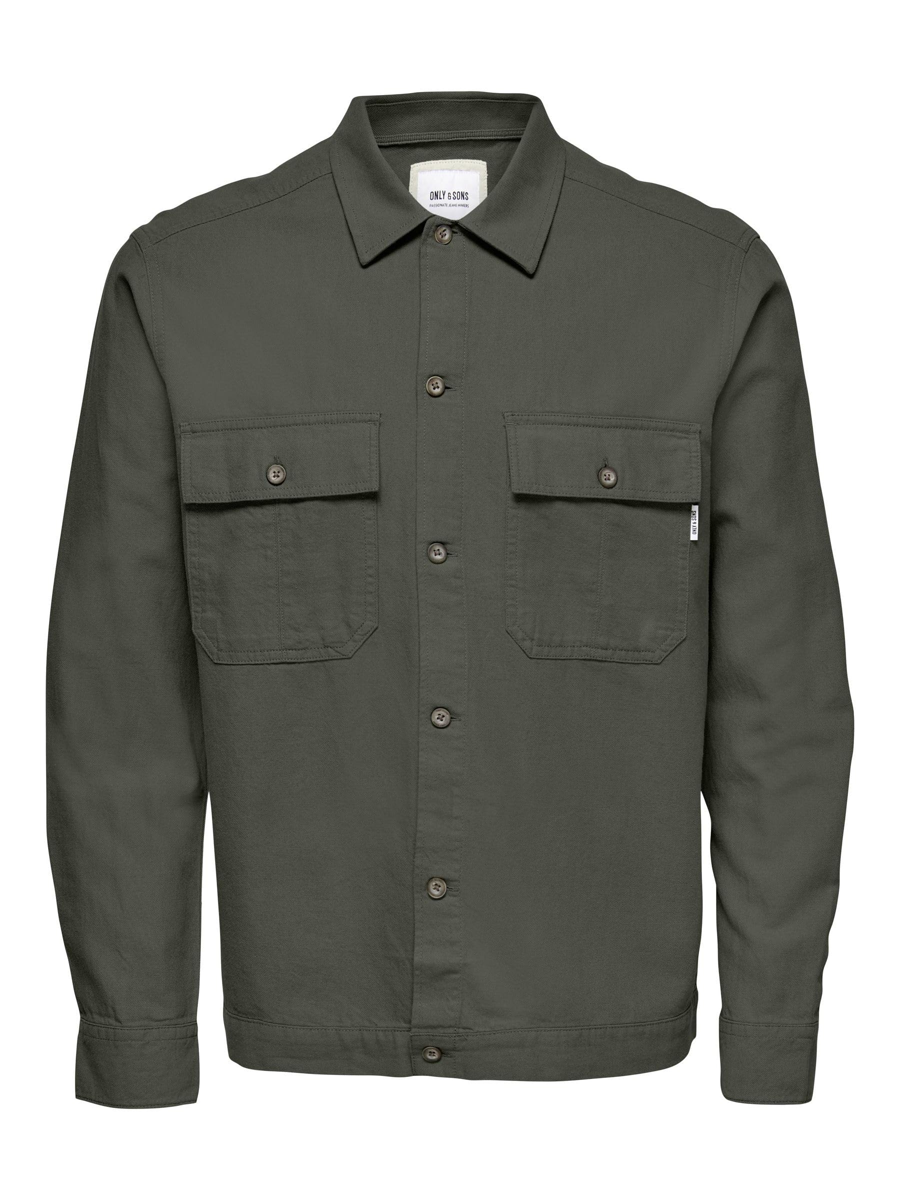 Only & Sons Onskennet LS Camicia Lavoro Uomo Lino