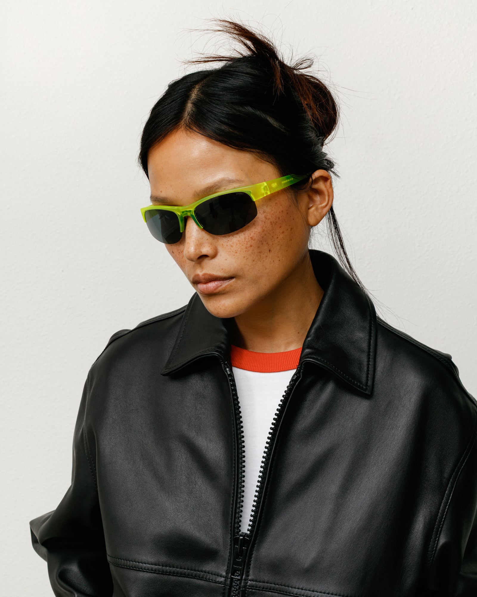 Stussy Hiro Sunglasses occhiali gialli lente polarizzata