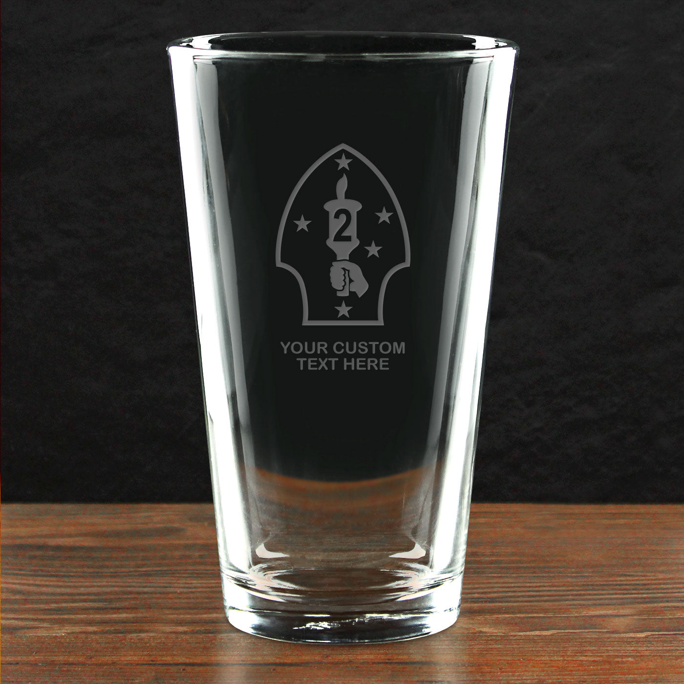 7.62 Design USMC bicchiere pinta 473 ml personalizzato EGA